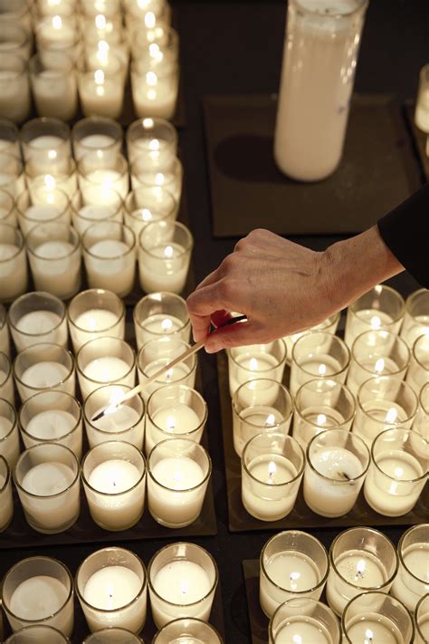 Yom Hashoah Observances From Candle Lighting Torch